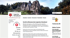 Desktop Screenshot of lippischer-heimatbund.de