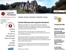 Tablet Screenshot of lippischer-heimatbund.de